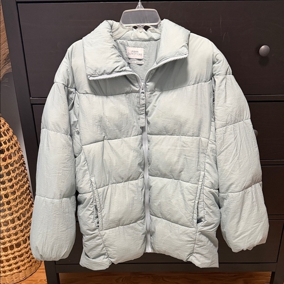 Urban Outfitters Jackets & Blazers - Urban Outfitters Light Blue Puffer Jacket